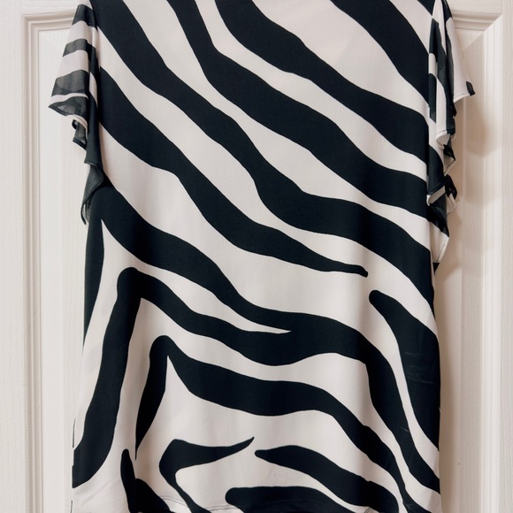 Calvin Klein Zebra Striped Top - Picture 4 of 7